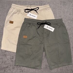 JMIERR Mens Cotton Drawstring Shorts Set - Size 34